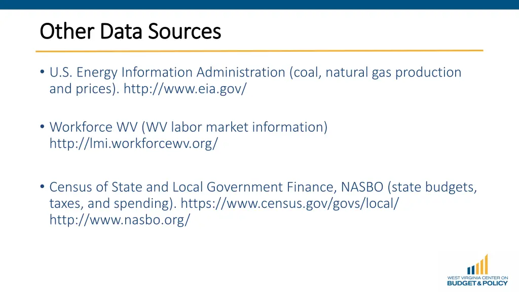 other data sources other data sources