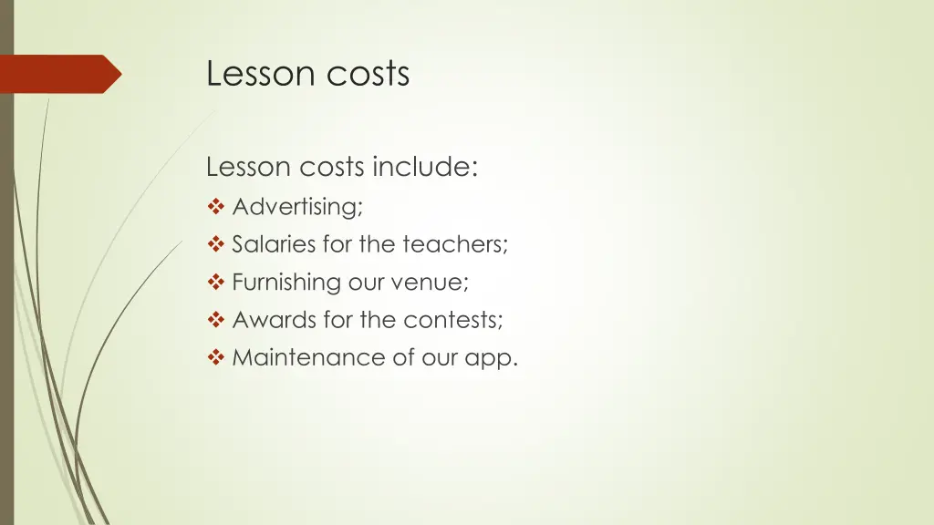 lesson costs