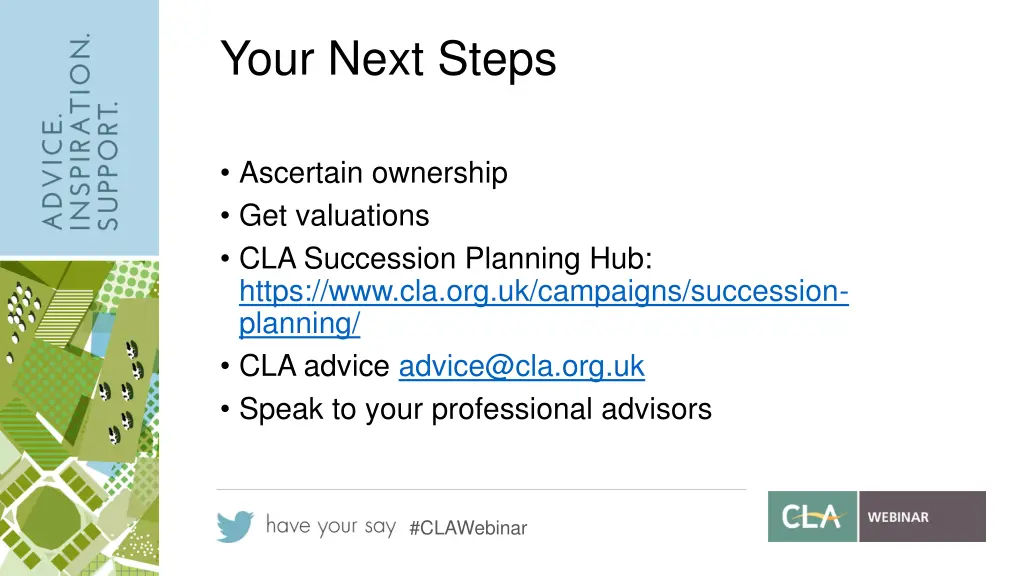 your next steps