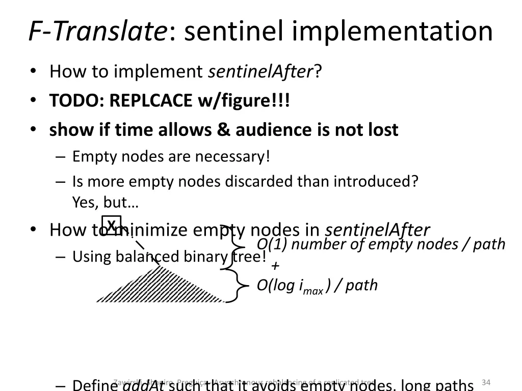 f translate sentinel implementation