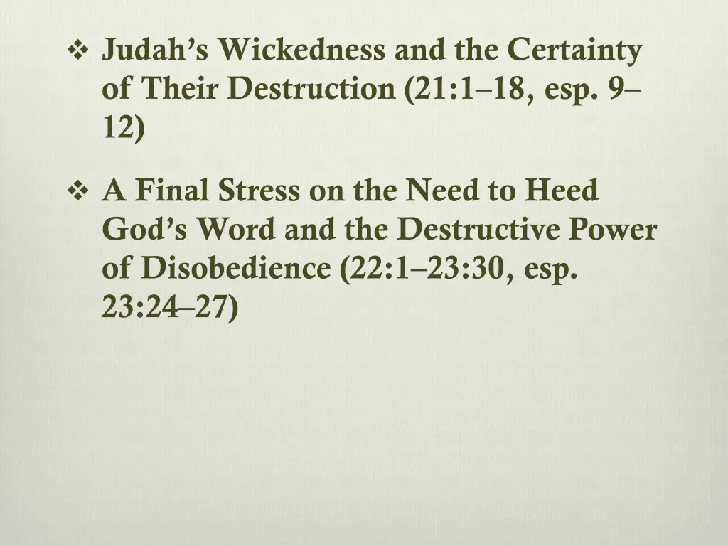 judah s wickedness and the certainty of their