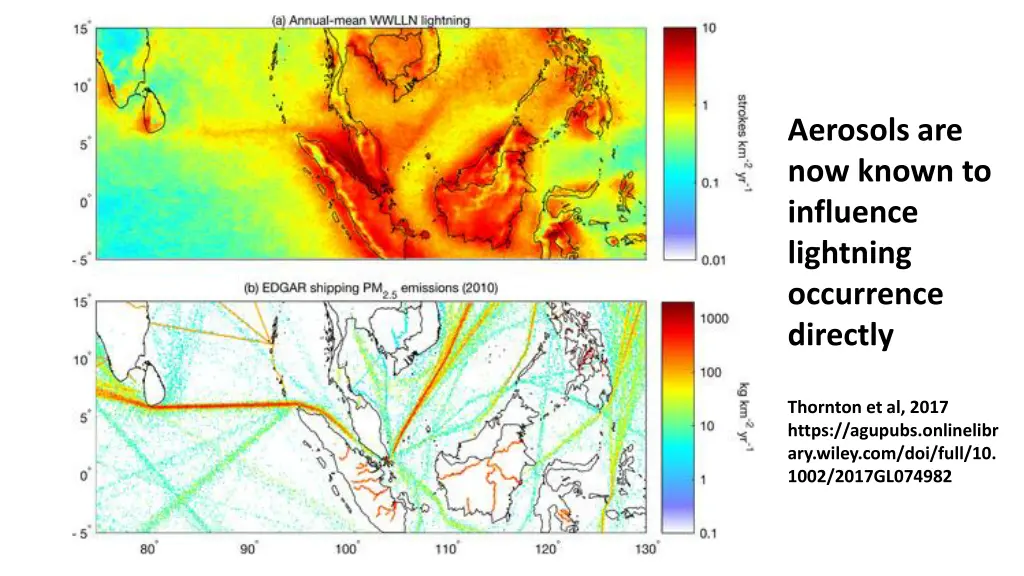 aerosols are now known to influence lightning