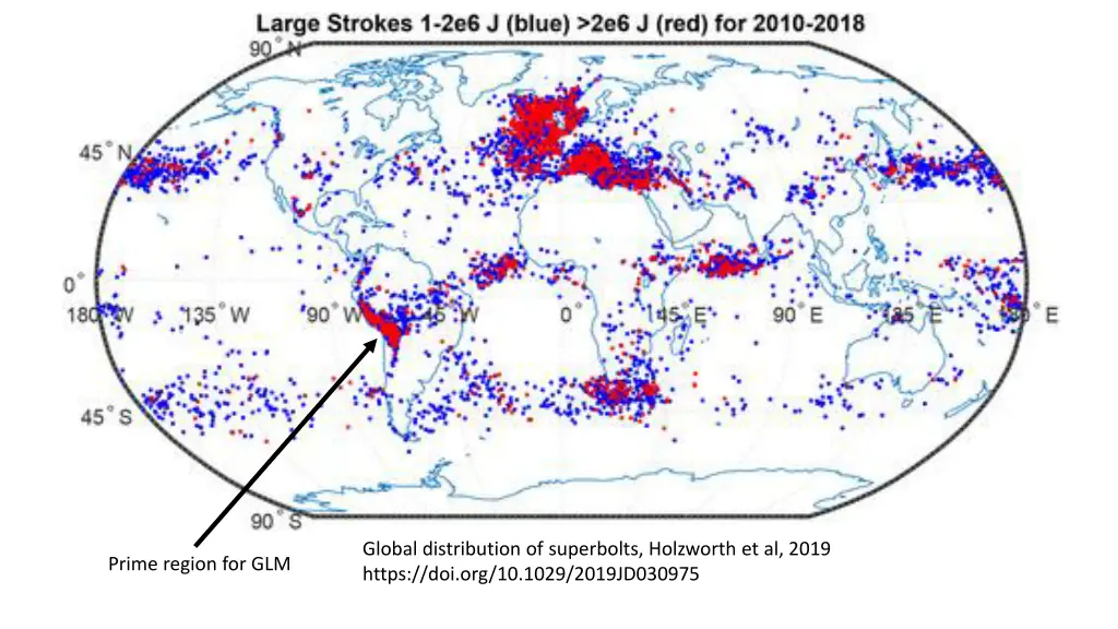global distribution of superbolts holzworth