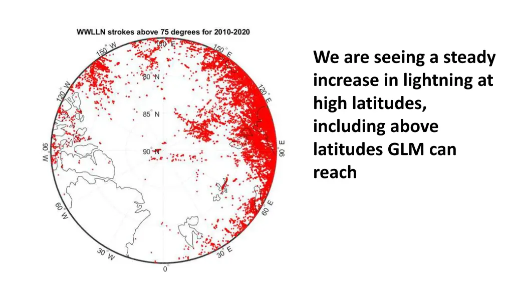 we are seeing a steady increase in lightning