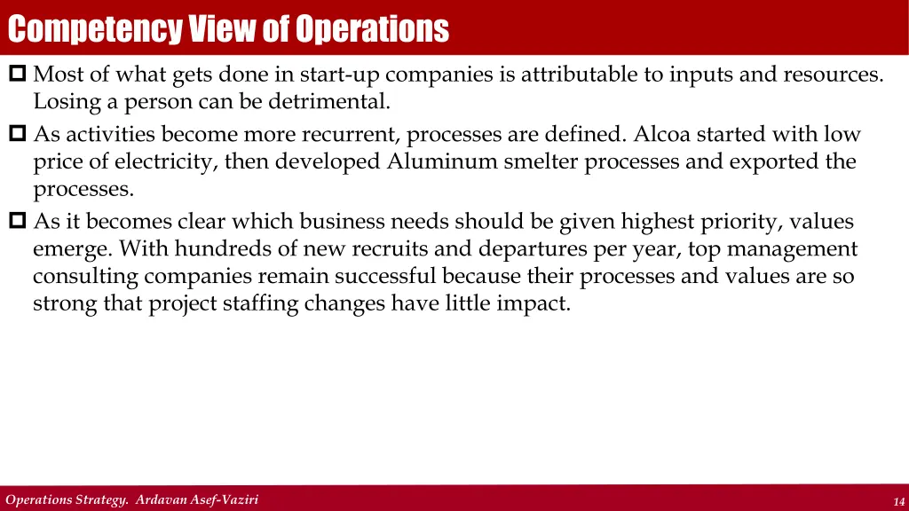 competency view of operations 1