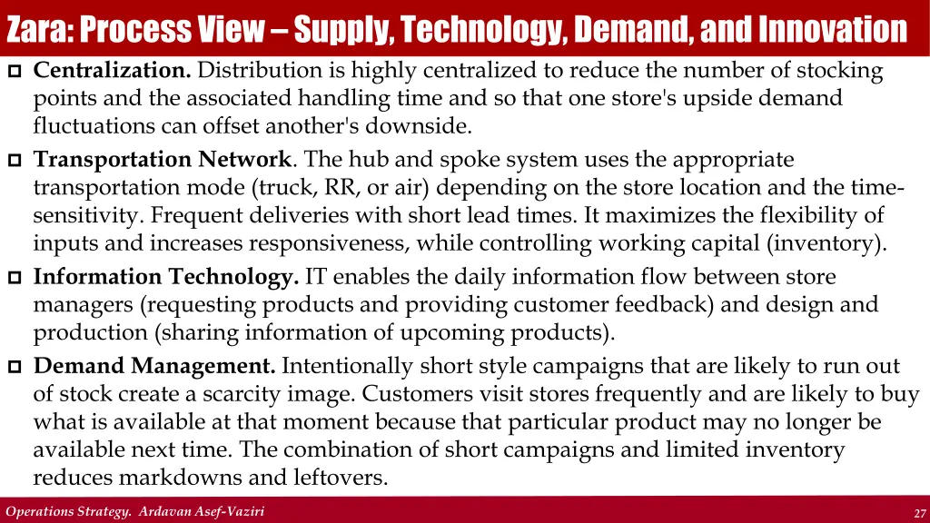 zara process view supply technology demand