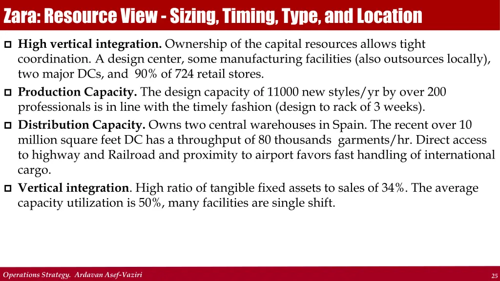 zara resource view sizing timing type and location