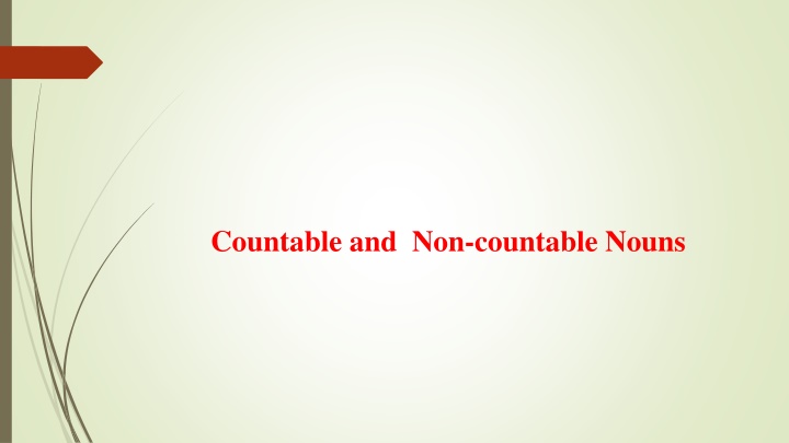 countable and non countable nouns