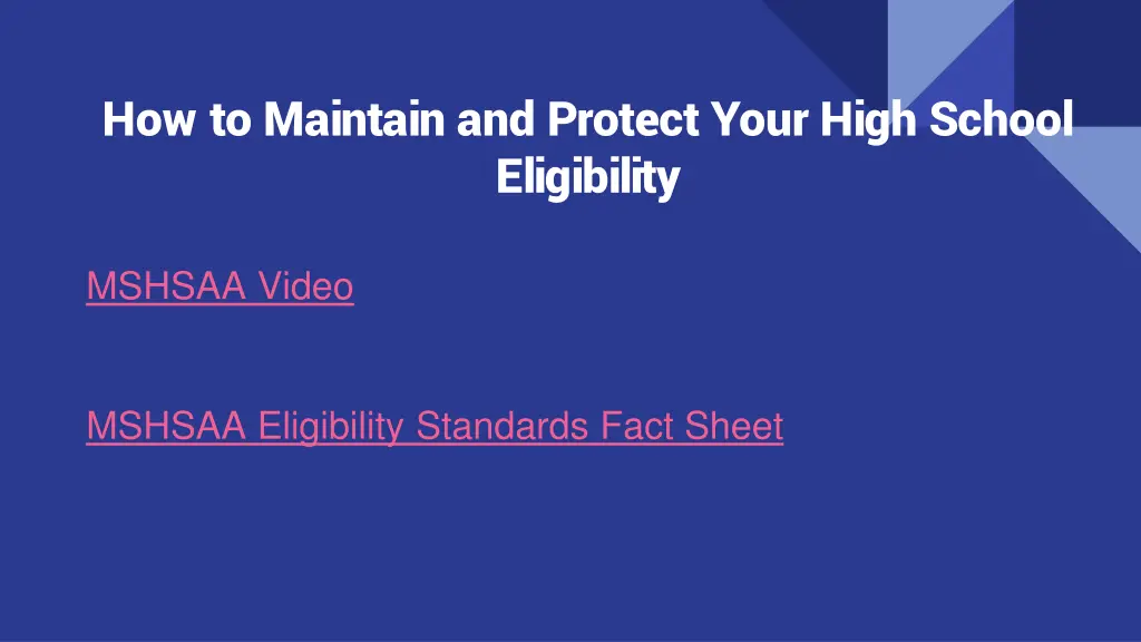 how to maintain and protect your high school
