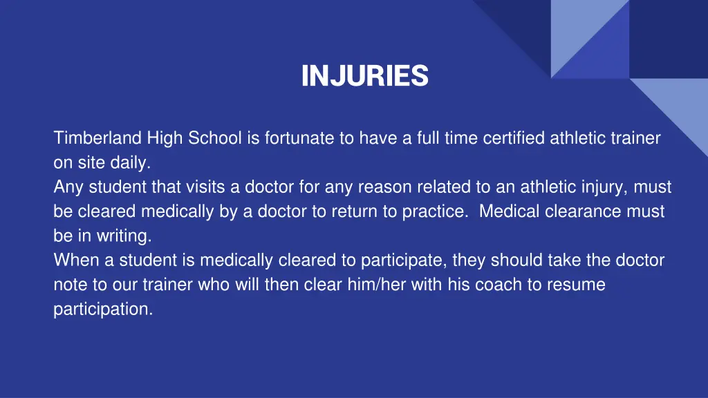 injuries