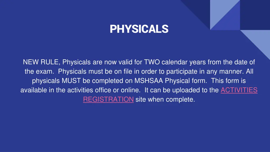 physicals