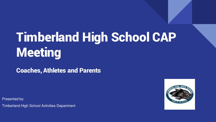 timberland high school cap meeting