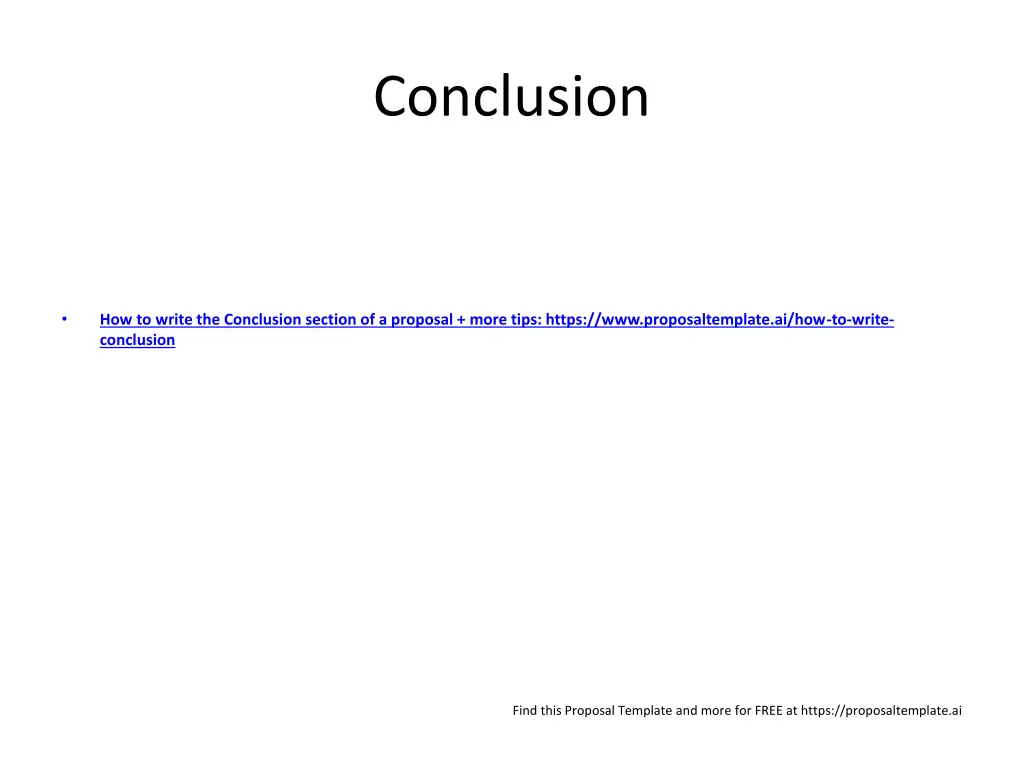 conclusion