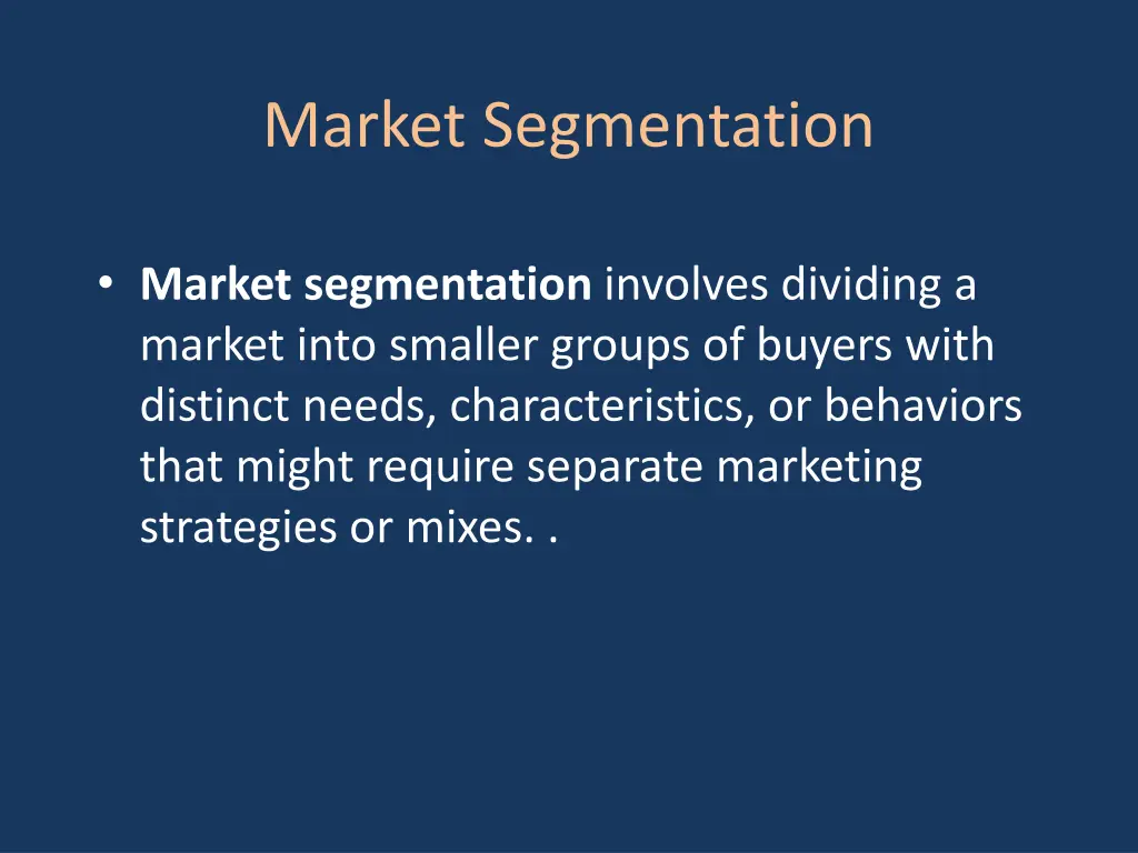 market segmentation 1