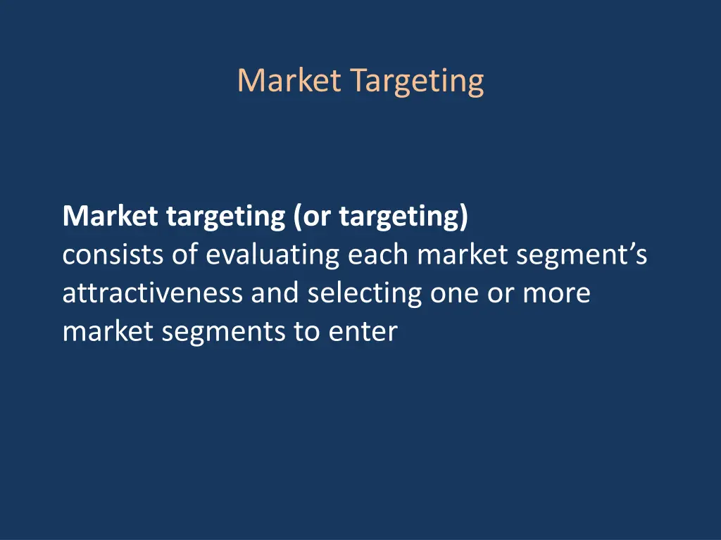 market targeting