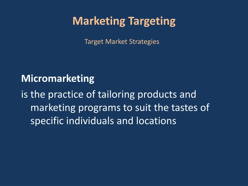 marketing targeting
