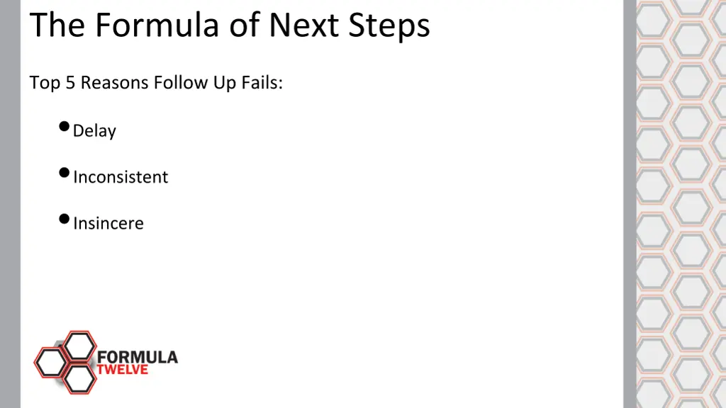 the formula of next steps 2