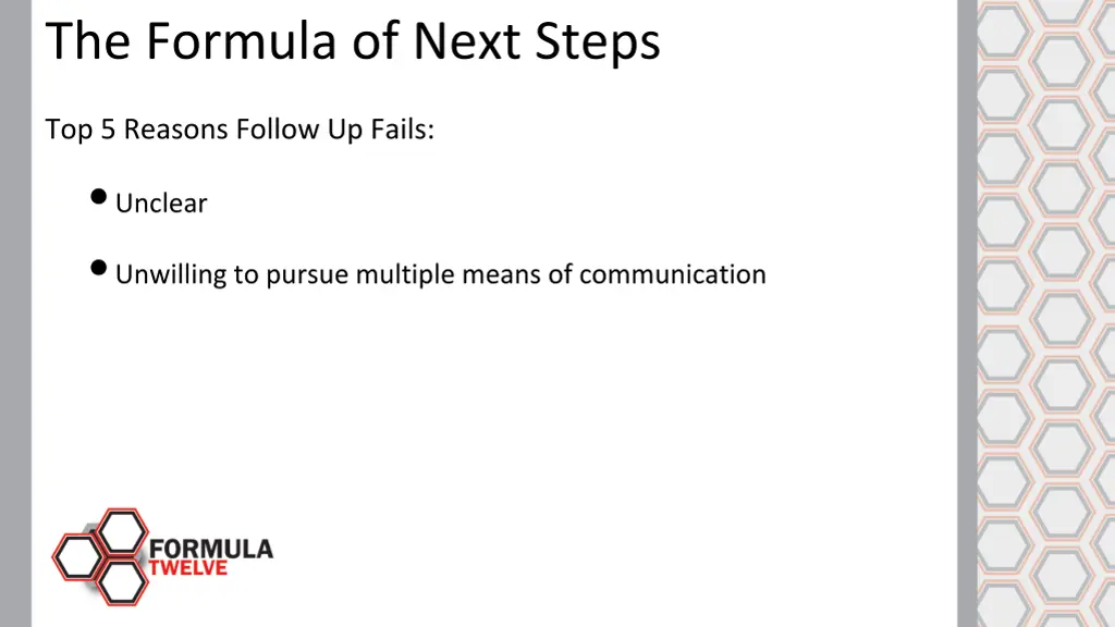 the formula of next steps 3