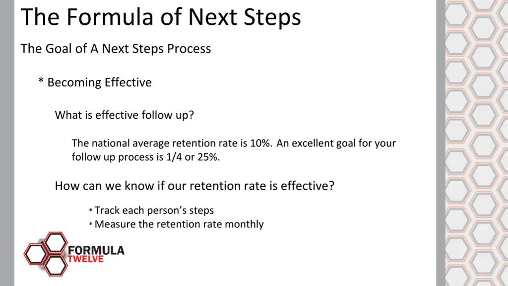 the formula of next steps 7