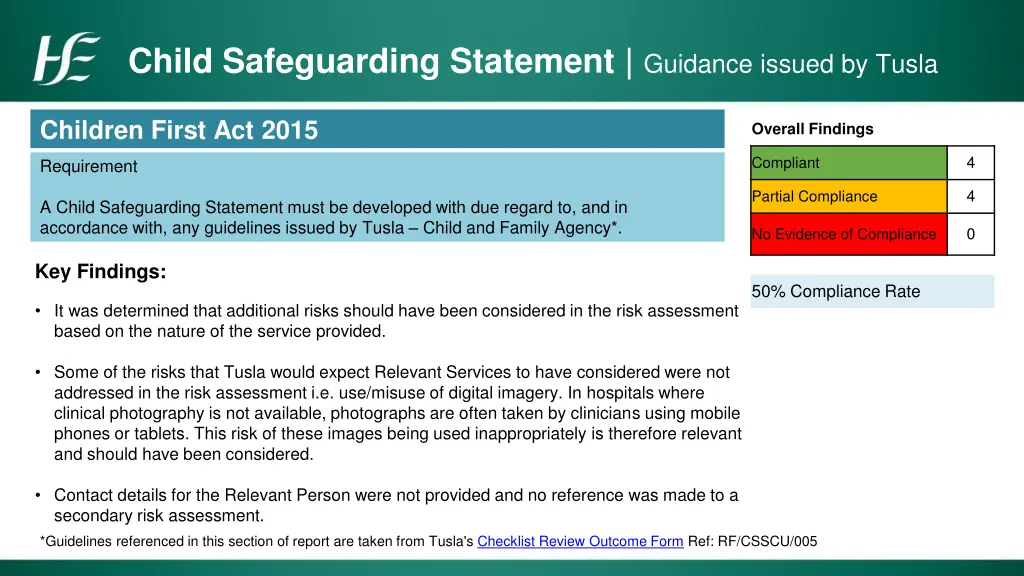 child safeguarding statement guidance issued