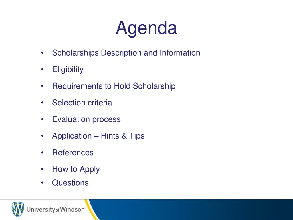 agenda