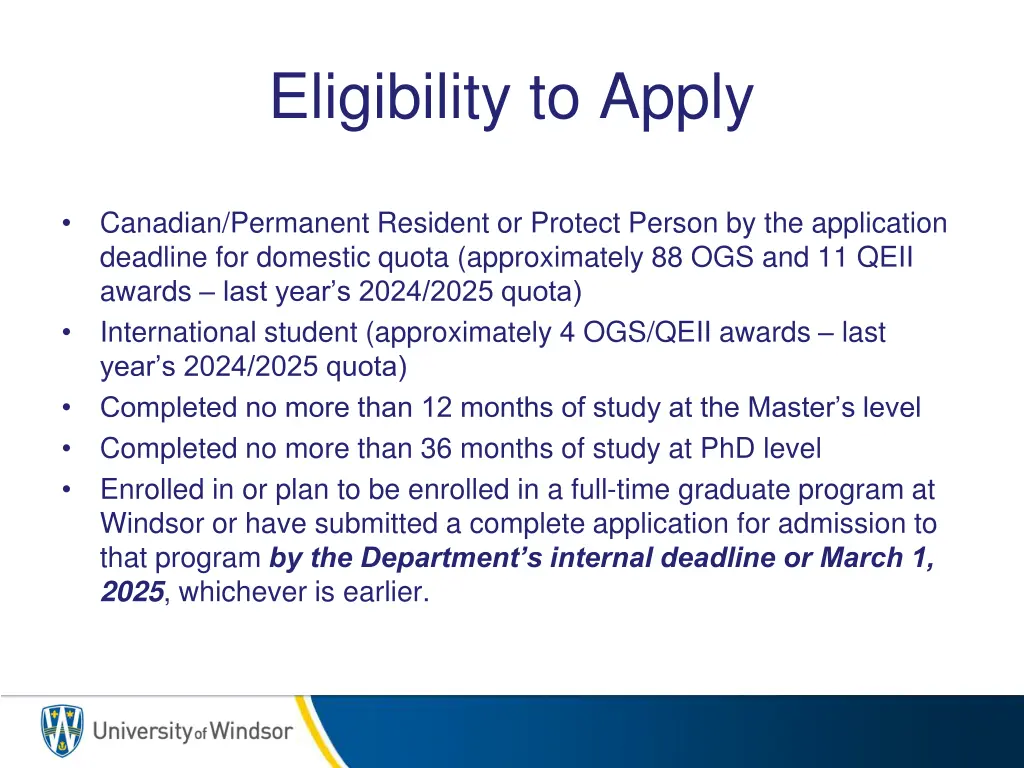 eligibility to apply