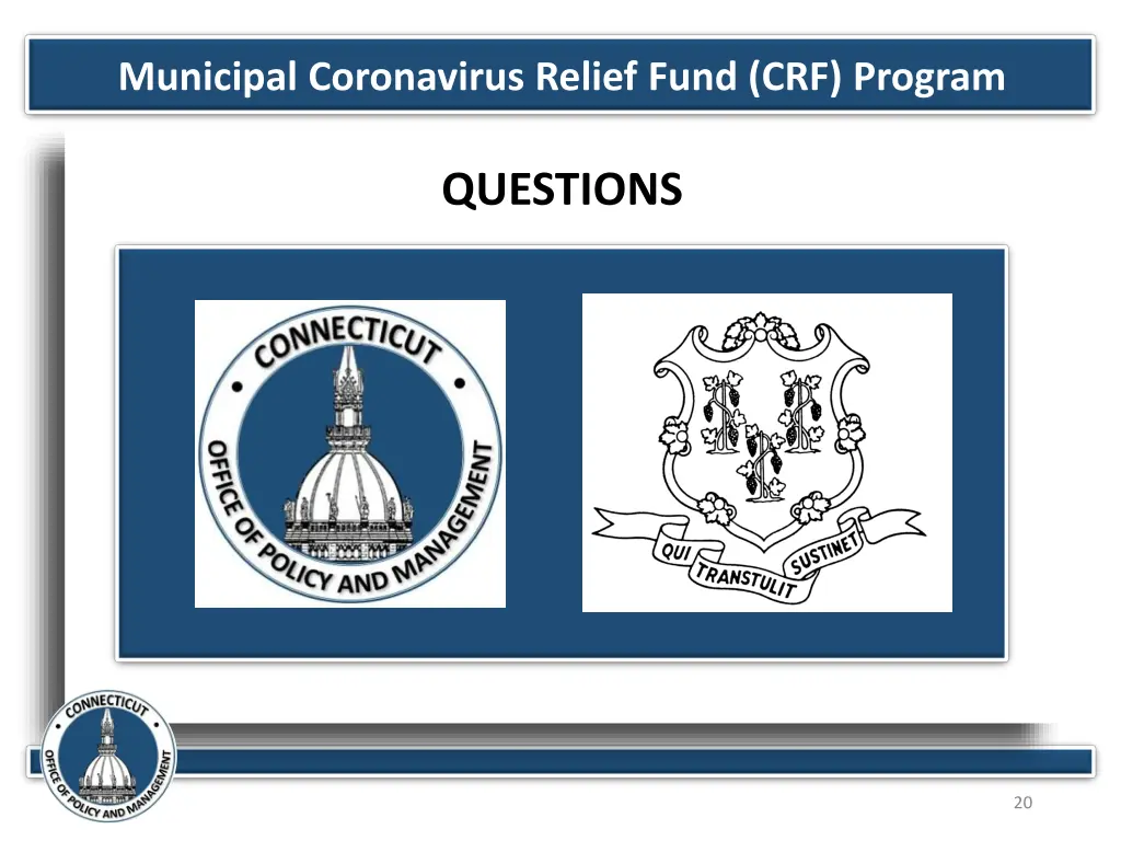 municipal coronavirus relief fund crf program 2