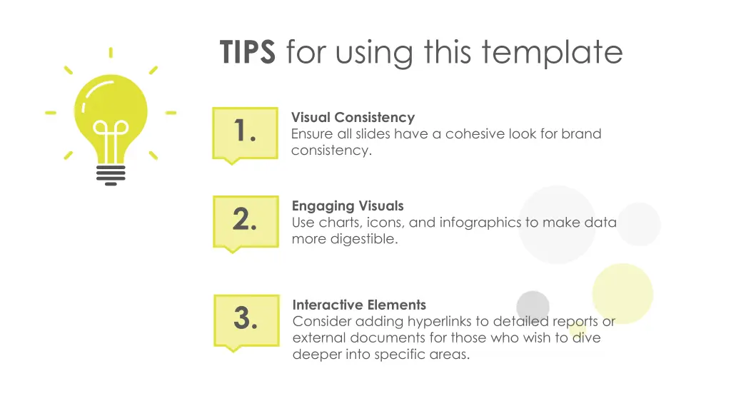 tips for using this template