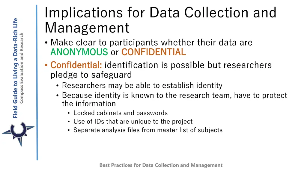 implications for data collection and management 1