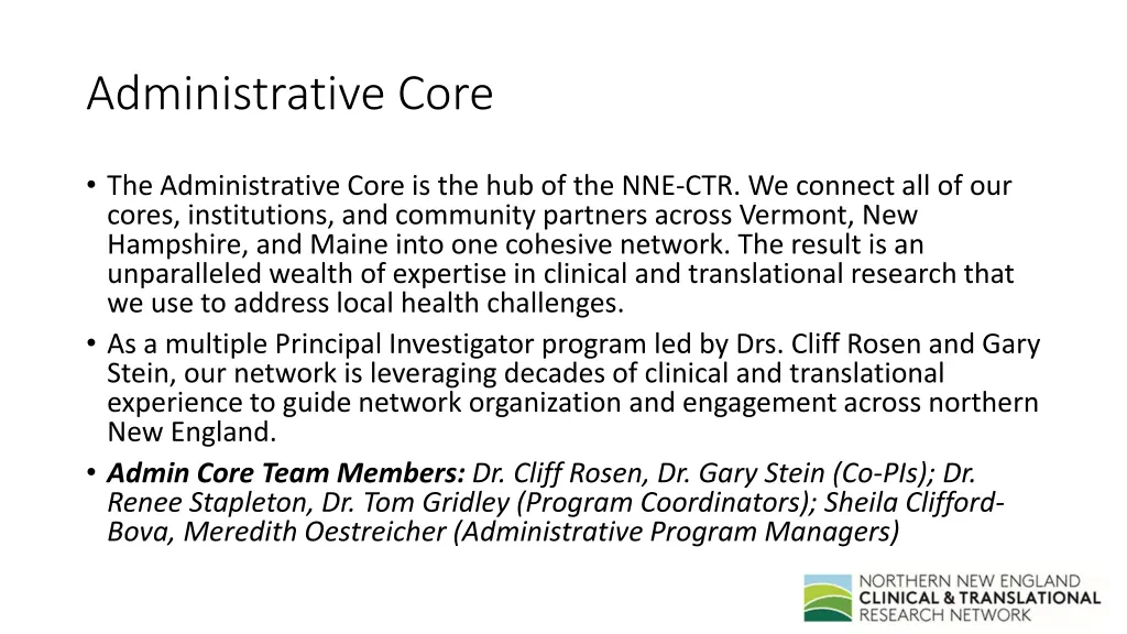 administrative core