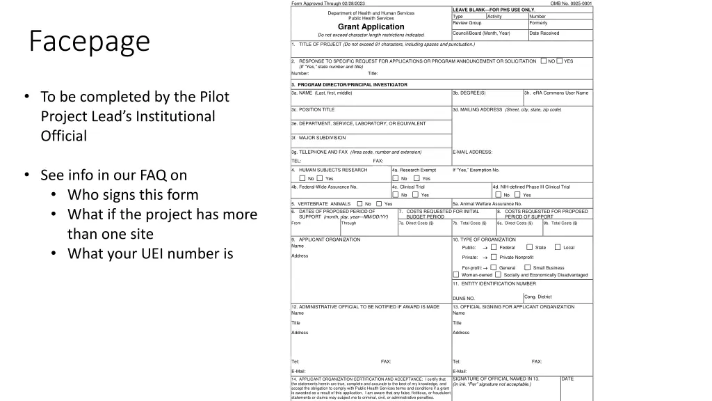 form approved through 02 28 2023