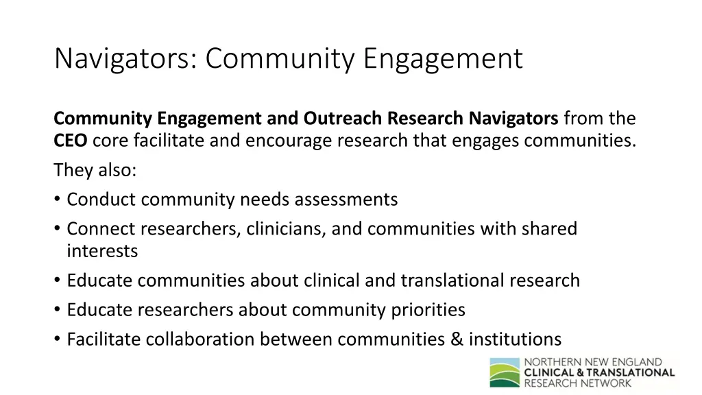 navigators community engagement