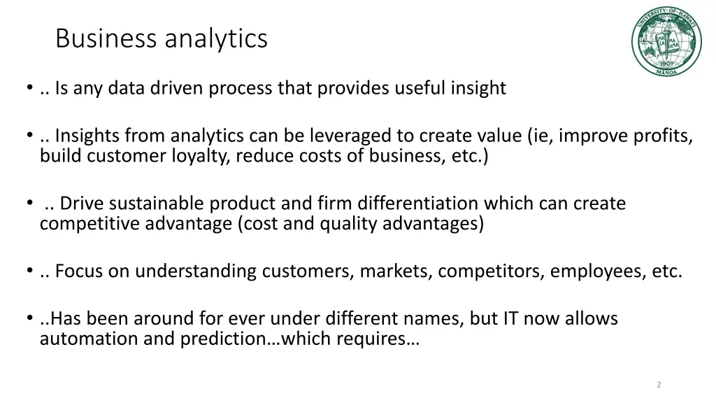business analytics