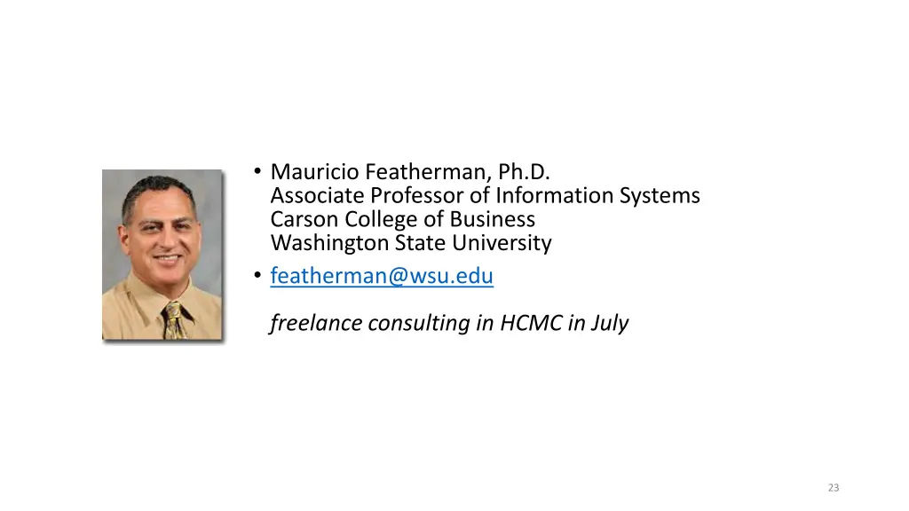 mauricio featherman ph d associate professor