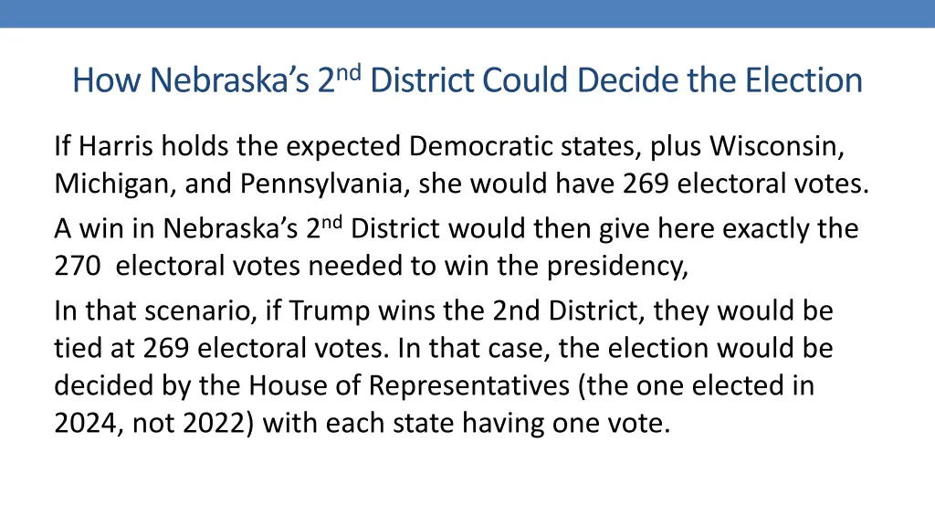 how nebraska s 2 nd district could decide