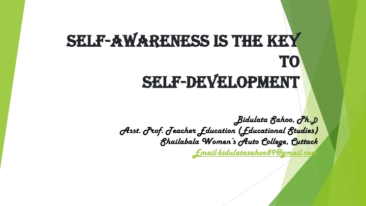 self self awareness is the key awareness