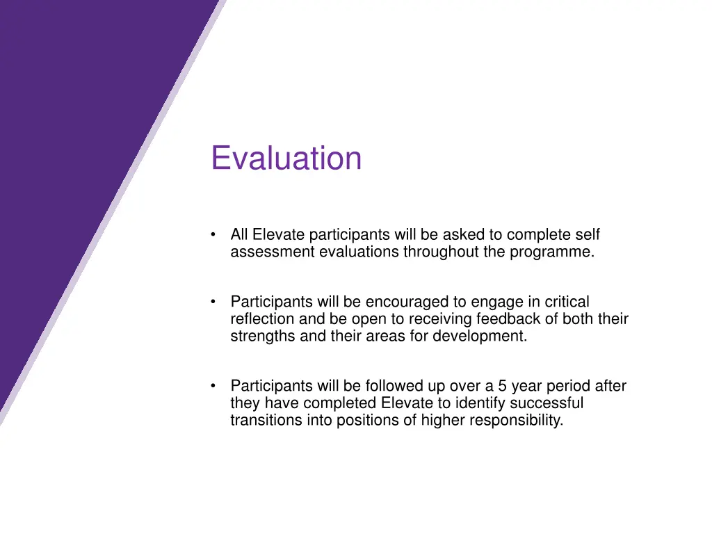 evaluation