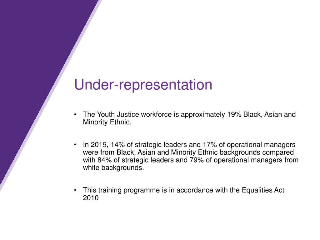 under representation