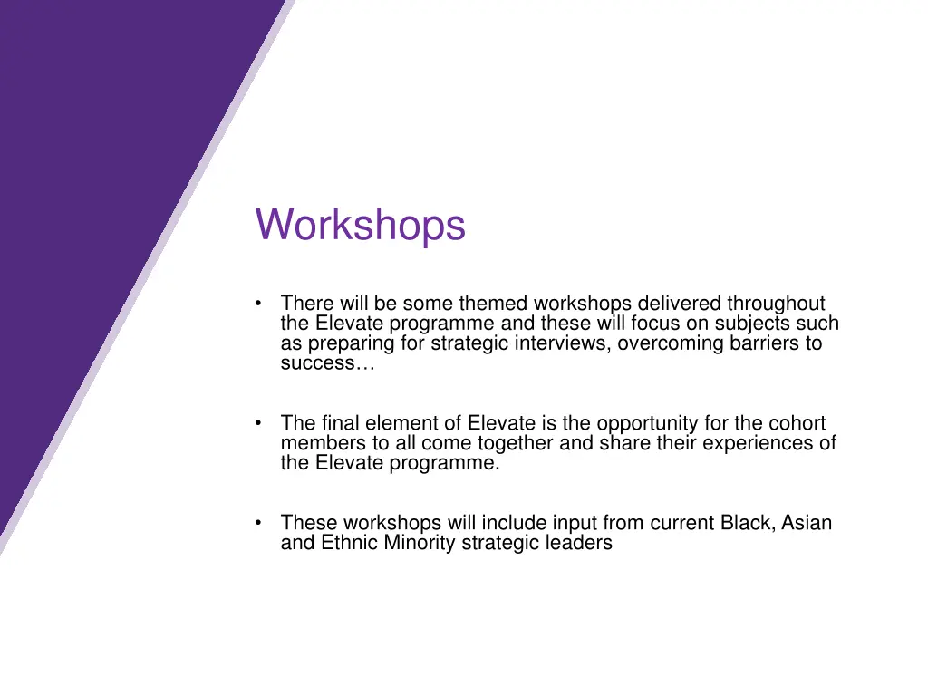 workshops