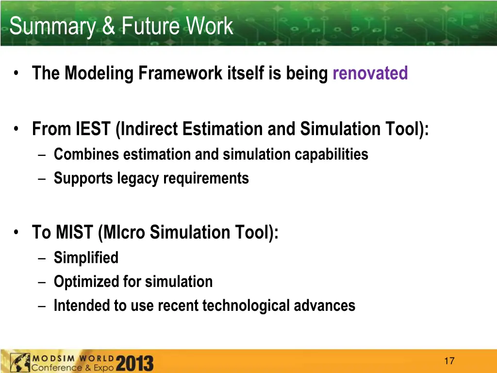 summary future work 1