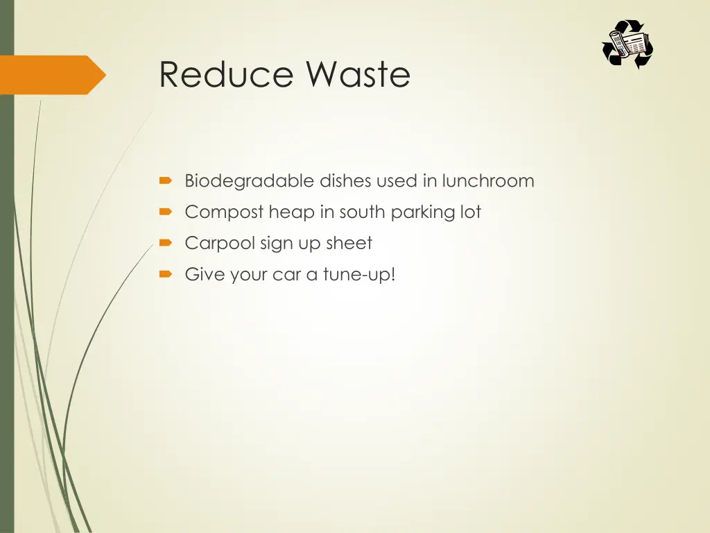 reduce waste