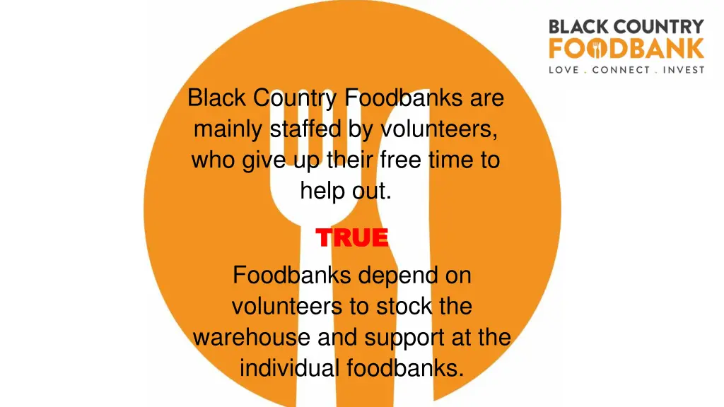 black country foodbanks are mainly staffed