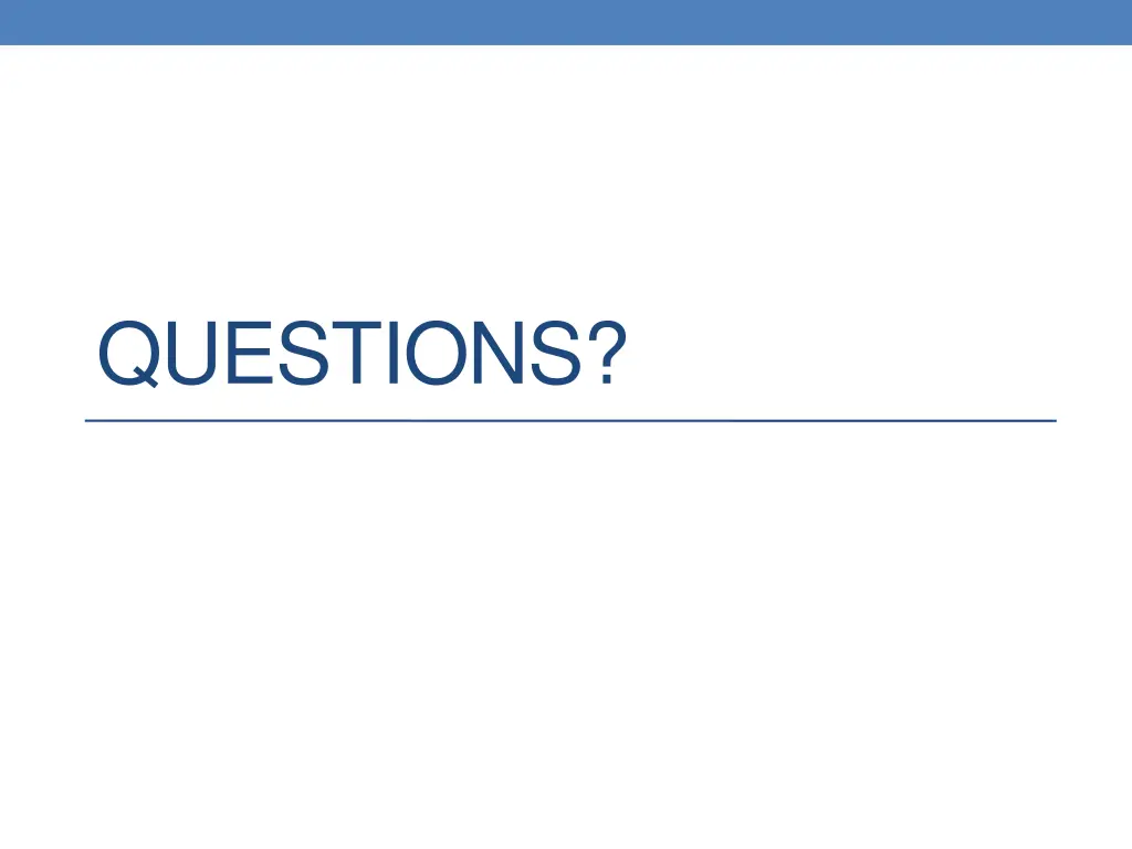 questions