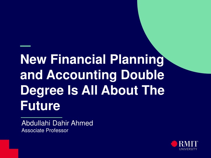 new financial planning and accounting double