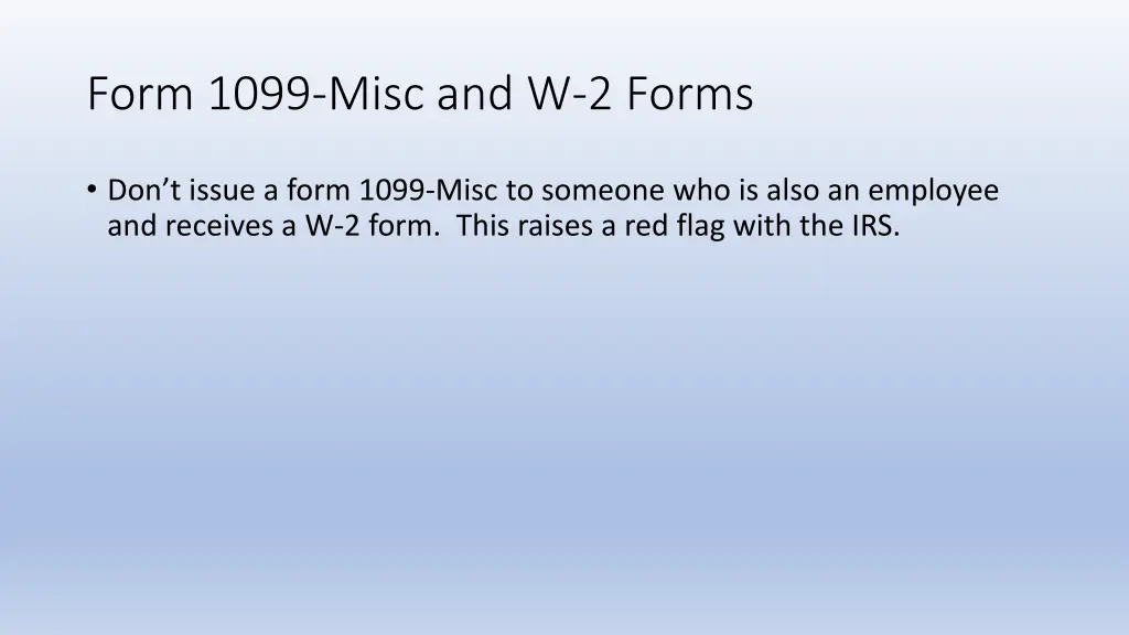 form 1099 misc and w 2 forms