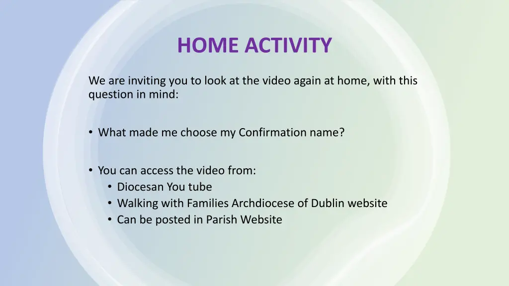 home activity
