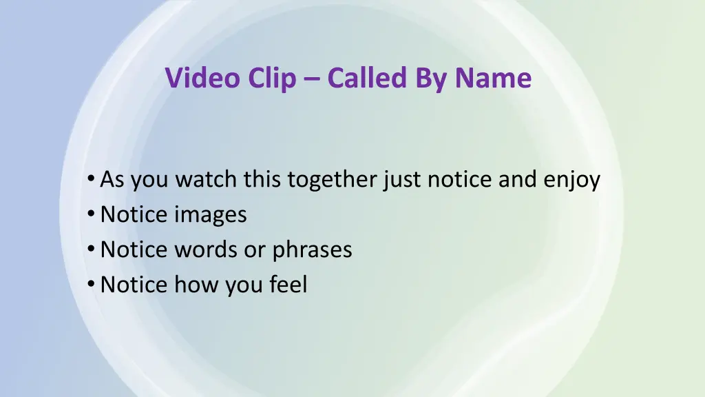 video clip called by name