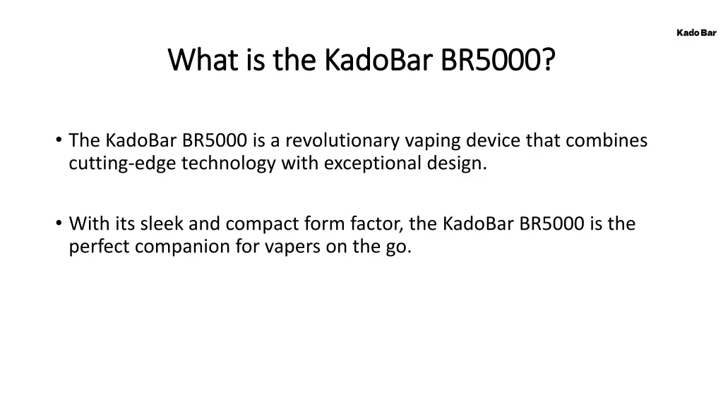 what is the what is the kadobar