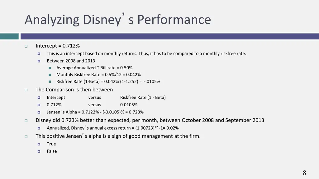 analyzing disney s performance
