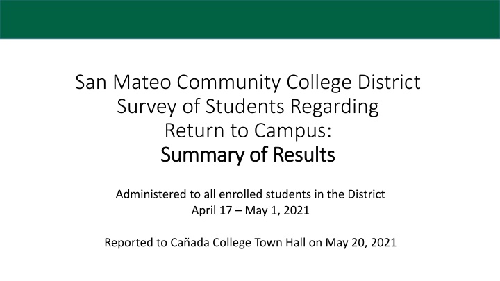 san mateo community college district survey
